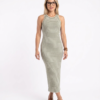 Vestido Midi Ribbed - Elegancia y Confort Ajustable
