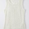 Blusa de Encaje Floral Con Espalda Descubierta y Lazo Satinado
