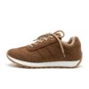 Tenis Casuales en Cuero Carnaza - Marrón Chocolate Profundo