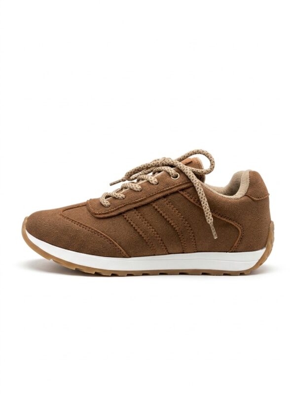 Tenis Casuales en Cuero Carnaza - Marrón Chocolate Profundo