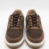 Tenis de Piel Mixta "Tech-Suede" - Marrón Chocolate y Gris