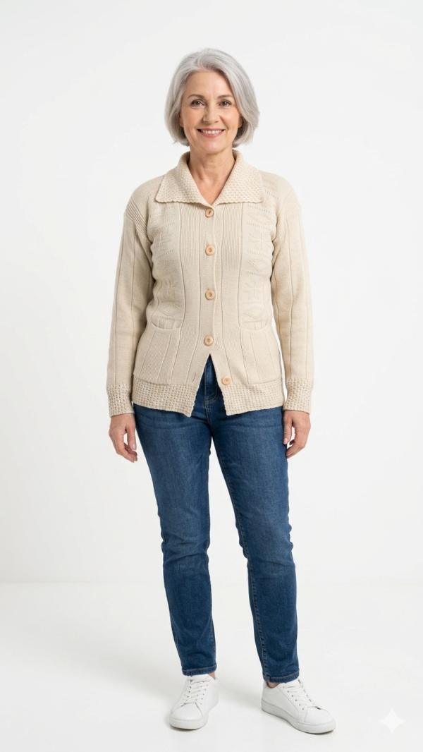 IMG_2323 Saco Tejido en Hilo - Beige (Talla Única)
