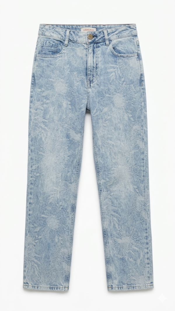IMG_2623 Jean Straight Ushuaia Floral – Denim Celeste Ácido