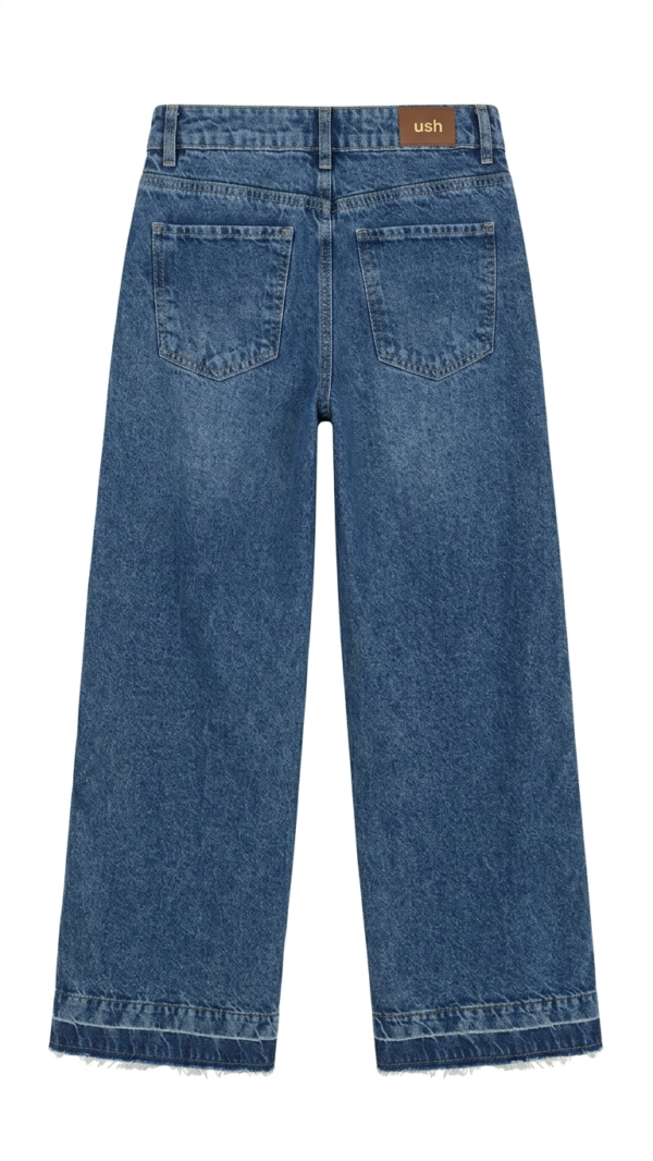 IMG_2675 Jean Wide Leg con Rayas Laterales – Azul Medio